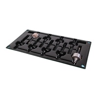 Plateau antistatique ESD JIABAO, plateau conducteur en plastique thermoformé sous vide pour composants électroniques IC PCB