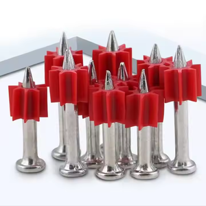 High Hardness Steel Mesh Fixing Nails for 301/301T Shooting Nail Gun Smooth Shank Concrete Nail with High Hardness Gasket - Product Image 3