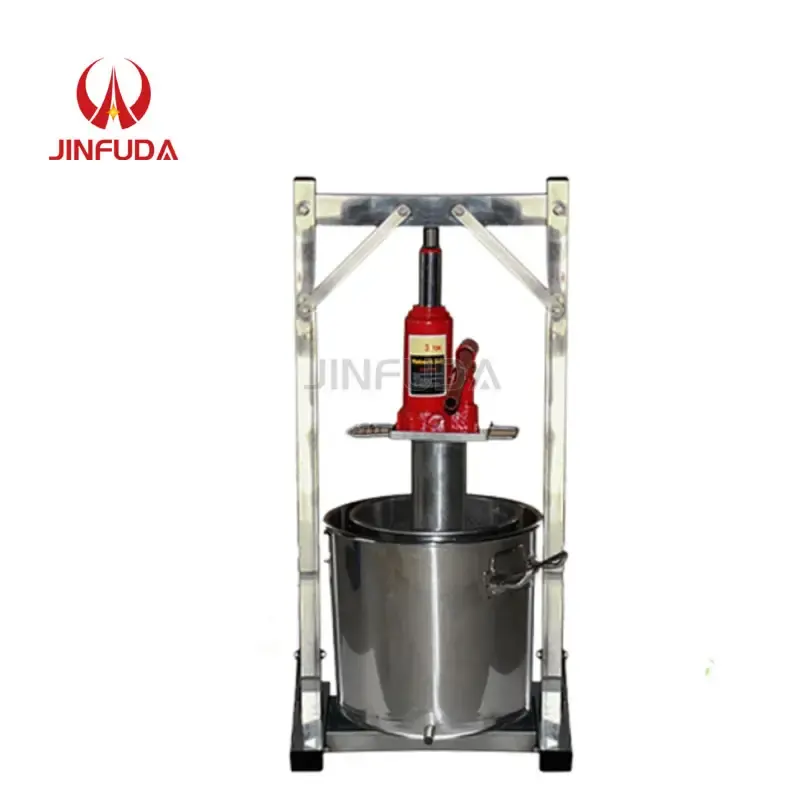 Mesin penekan madu Jack Hydraulic Ulis Manual komersial pemeras tekan buah dan sayur baja tahan karat Juicer anggur tangan