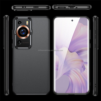 Marque antichoc clair protecteur complet coque de téléphone mat givré Transparent Airbags Anti-huile couverture pour Huawei P40 P50 P60 Pro
