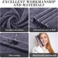 Serviettes de salon de coiffure super absorbantes, moins chères, pour salon de coiffure, spa de beauté, serviettes en microfibre sèches et humides avec étiquette de logo