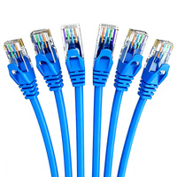 Cable de Red HOTION 26AWG CCA RJ45 Cat5E UTP de 8 Núcleos con Cubierta de PVC, Sin Blindaje, para Interiores, Cable de Datos Ethernet para Computadora