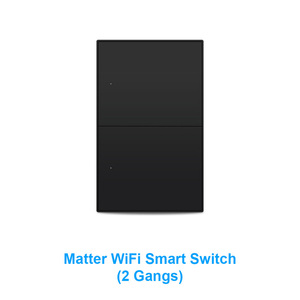 Interrupteur mural intelligent WiFi LEDEAST ZM606 Matter 1 2 3 4 voies, contrôle par application, bouton poussoir, chambre à coucher, salon - Product Image 2