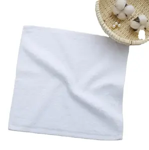 Customized OEM Cheap Plain White Hotel 100 Cotton Clean Small Face Towels Wholesale