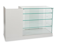 Vitrine d'exposition moderne en verre trempé pour la vente au détail