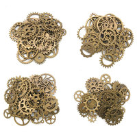 Roue de mélange de breloques en alliage Steampunk antique pour l'artisanat de bijoux et autres articles faits à la main emballés dans un sac