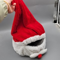 Cadeaux de Noël d'hiver pour adultes unisexes, casque intégral de moto de haute qualité pour un plaisir extérieur fou, housse de casque de Père Noël, chapeau de Père Noël