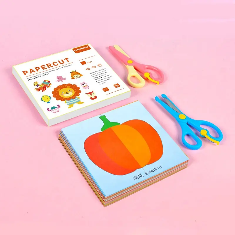 HOYE CRAFTS para niños, juguete de corte de papel, alfabeto, carta de aprendizaje, bricolaje, Origami