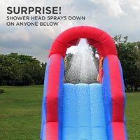 Toboggan aquatique gonflable en PVC avec mur d'escalade et petit bassin pour enfants, parc aquatique extérieur