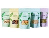 Sachet Doypack refermable en Mylar de qualité alimentaire pour l'emballage des amandes, des noix de macadamia et des noix - Impression par héliogravure - Vente en gros