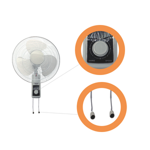 พัดลมติดผนังแบบส่าย 3 ใบพัด ขนาด 16 นิ้ว พร้อมใบรับรอง CE CB - Product Image 6