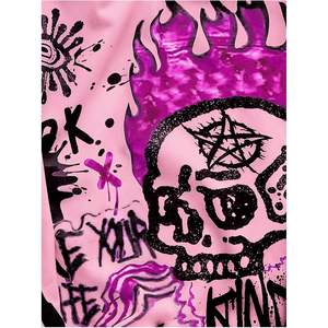 Sweat à capuche graphique grunge personnalisé pour homme, style Y2K, ample, streetwear d'automne, en coton French Terry respirant - Product Image 1