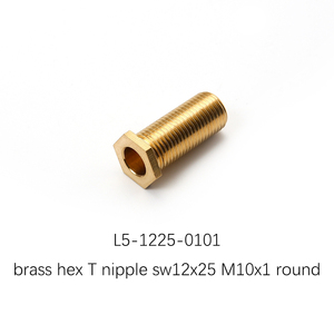 M16x1/M10 Brass Reducer Tube <strong>60mm</strong> Length <strong>Screw</strong> Product - Product Image 3