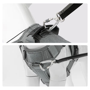 Harnais réglable simple en polyester pour chien de taille moyenne, gilet avec sangle et bande réfléchissante, accessoires pour chien - Product Image 6