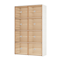 Meuble à chaussures pliable transfrontalier en plastique PP, intégré, prêt à l'emploi, 3 à 10 niveaux, design moderne et minimaliste, boîtes à chaussures