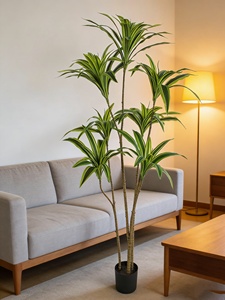 H633 Árbol Artificial de <span class=keywords><strong>Canna</strong></span> Brasileña de Alta Calidad en Material PE, de 130cm a 190cm, Planta Artificial para Decoración de Sala de Estar - Product Image 3