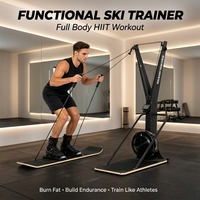 Machine d'entraînement de ski à résistance à l'air, équipement de cardio-training complet pour la résistance physique, idéal pour la salle de sport et la maison, fourni directement par l'usine