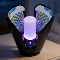 Piège à insectes volants commercial à lumière UV avec grandes plaques collantes pour restaurants et usines alimentaires 365nm