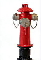 Hydrant d'incendie extérieur de type pilier à 3 voies DN65 DN80 pour la lutte contre les incendies