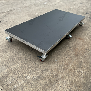 Kkmark scuola concerto chiesa hotel esposizione attrezzature evento in alluminio esagono superficie palco con ruote - Product Image 5