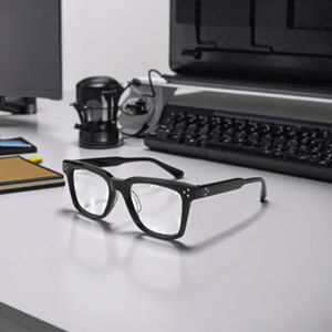 Lentille AC haute définition rétro Lunettes optiques unisexes à monture carrée en acétate avec <span class=keywords><strong>lentilles</strong></span> <span class=keywords><strong>bifocales</strong></span> Couleurs personnalisées et haute qualité - Product Image 2