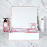 Boîte d'emballage de parfum portable haut de gamme en papier gaufré pour coffret découverte de parfums, emballage de parfum transparent UV de qualité supérieure