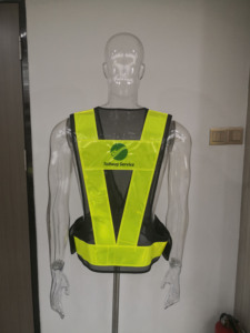 قابل للتعديل مرحبا فيس ملابس العمل مع شعار قابل للتخصيص الأصفر تنفس شبكة سميكة مرحبا فيس سترة زي البناء - Product Image 3