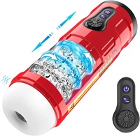 Godet Masturbateur Électrique 3-en-1 : 5 Modes de Fonctionnement Télescopique, 5 Modes de Rotation et 5 Modes de Vibration