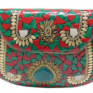 Wholesale Custom Design Metal Flap Evening <b>Clutch</b> with Chain Strap and Magnetic Closure Durable - Product Image 1
