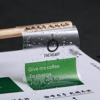 Etiqueta engomada del logotipo Etiqueta personalizada Botella Café Cosméticos Etiqueta transparente impermeable Etiquetas de embalaje personalizadas