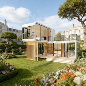 Casa Contenedor Modular Prefabricada <span class=keywords><strong>de</strong></span> 2 Pisos, Casa Cápsula Tipo Space Pod <span class=keywords><strong>de</strong></span> 2 Dormitorios - Product Image 6