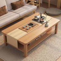 Table basse de salon de meubles en bois de grande capacité de tiroir de style moderne avec quatre tiroirs pour le stockage à la maison