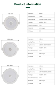Chất lượng cao cảm biến Trần lõm gắn sạc <span class=keywords><strong>LED</strong></span> khẩn cấp Downlight - Product Image 6