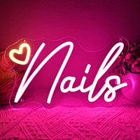 En stock : Enseigne néon LED personnalisée pour salons de manucure, instituts de beauté, salons de maquillage et salles de beauté