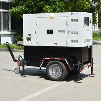 Générateur diesel mobile sur remorque 10-100 kW // Moteur Weichai/Baudouin ATS Super silencieux Démarrage à distance