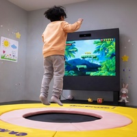 Jeux de trampoline interactifs avec projecteur pour enfants, aire de jeux pour enfants, trampoline à capteurs interactifs