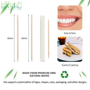 Cure-dents en <span class=keywords><strong>bois</strong></span> de bouleau personnalisés, emballage en vrac, carton, vaisselle naturelle, <span class=keywords><strong>bois</strong></span> aiguisé, couvercle personnalisé - Product Image 3