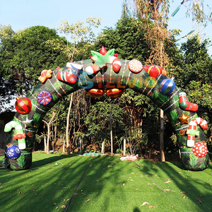 巨大なカスタムインフレータブルツリーデザインアーチインフレータブルクリスマス装飾装飾 - Product Image 3