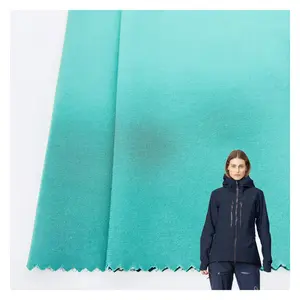 High quality 100% polyester wind proof 2 way strength bond knit broken twill T400 fabric for outdoor coat
