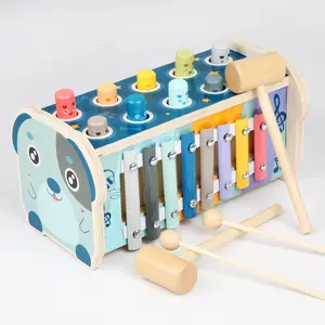 Hoye Craft Wooden Knock Table Toy Musical Instrument Beat Toys Kids Educational Wooden Toys
