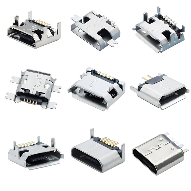 Mini Micro usb connector female 5 pin interface port Jack USB connector for power charge