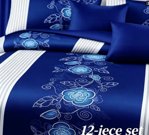 Juego de Ropa de Cama con Cortinas, Diseño de Mariposas 3D, Estilo Americano, Sábana Ajustable, Sábana Plana y Funda Nórdica para Hogar y Hotel, Gran Venta - Product Image 2