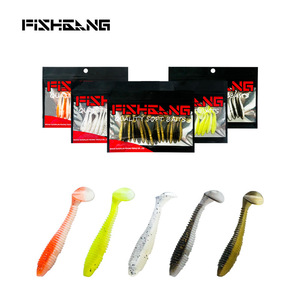 Señuelo blando de 6 cm y 1.5 g con diseño acanalado para la pesca de lubina en el mar - Product Image 3