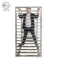 Chariot de boulangerie en aluminium 16 niveaux 400x600mm, étagère de séchage de qualité alimentaire pour hôtels et restaurants, pour plats et moules de cuisson