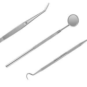 Stainless steel dental tool set, dental oral cleaning tools, endoscope, tooth picks, tartar removal, stain removal, and plaque - Product Image 2