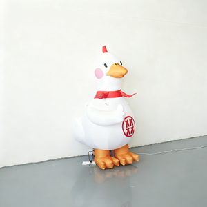 Inflables Decorativos Personalizados con Logotipo, Diseño de Abuelo y Patito de Dibujos Animados, Iluminados, para Exhibición Creativa <span class=keywords><strong>en</strong></span> Centros Comerciales - Product Image 3