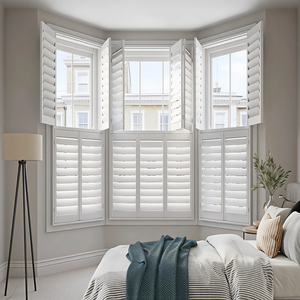 Châu Âu Anh Úc Phong Cách Nhà Máy Tùy Chỉnh Thực hiện Rắn Gỗ Màn Trập Trồng Màn Trập Rèm Basswood Cửa Sổ Cửa Chớp Nội Thất - Product Image 3