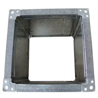 Tube Alida ondulé Q235B, conduit de ventilation HVAC personnalisé, galvanisé, pour la climatisation, rectangulaire, pour tuyaux de 100 à 2000 mm