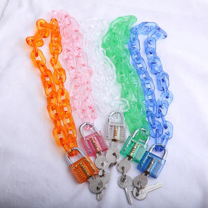 Nuevos Estilos 2026: <span class=keywords><strong>Collar</strong></span> <span class=keywords><strong>con</strong></span> Colgante de <span class=keywords><strong>Candado</strong></span> de <span class=keywords><strong>Cadena</strong></span> Larga de Acrílico Transparente Grande, Estilo Punk Hiphop, para Hombres y Mujeres - Product Image 6