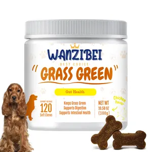 Wanzibei หญ้าสีเขียวรอยไหม้สำหรับสัตว์เลี้ยงฉี่สนามหญ้ารักษารักษาหญ้าหินรักษาแบบนุ่มป้องกันหญ้าตาย